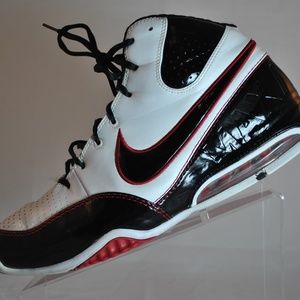 Nike Max Air White Leather Hi Top Basketball Shoes